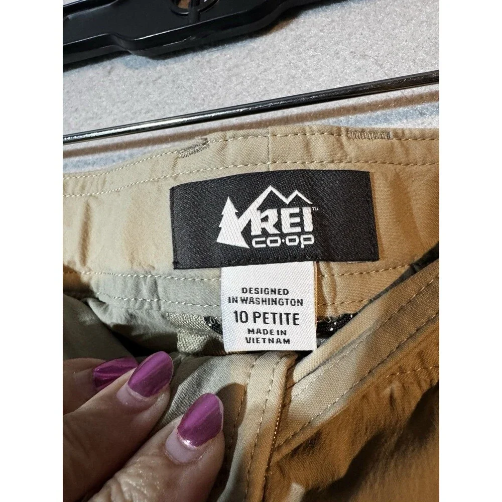 REI Co-Op Women's 10P Convertible Zip Off Outdoor Hiking Pants Relaxed Fit